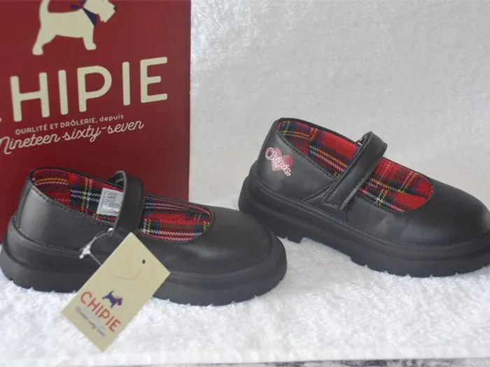 Ballerines noires Chipie façon cuir neuves pour Fille Pointure : 27 - Chipie | Beebs