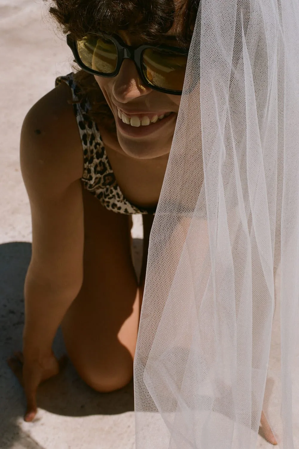 Bang – Voile de mariée court en tulle illusion + Peigne de mariée