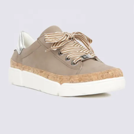 Baskets Ara tendance en cuir taupe I Igert Chausseur & Maroquinier Dannemarie