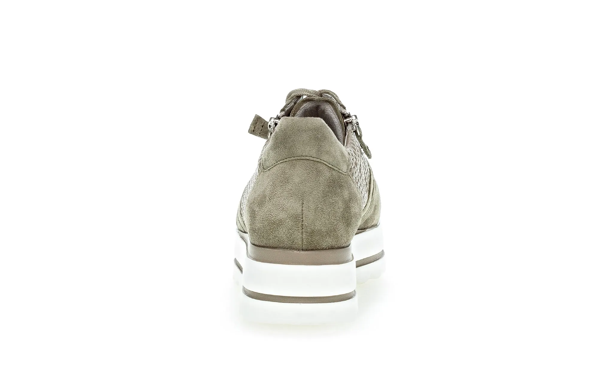 Baskets beiges en cuir