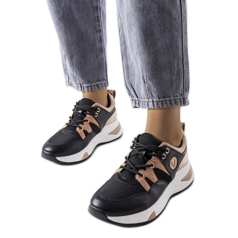 Baskets Vinceza noires le noir