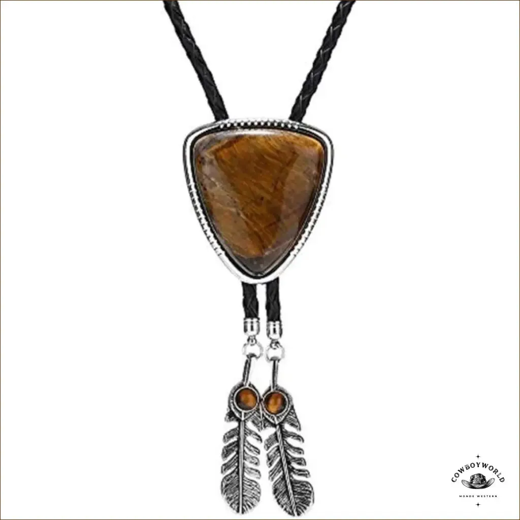 Bolo Tie Turquoise Amérindienne