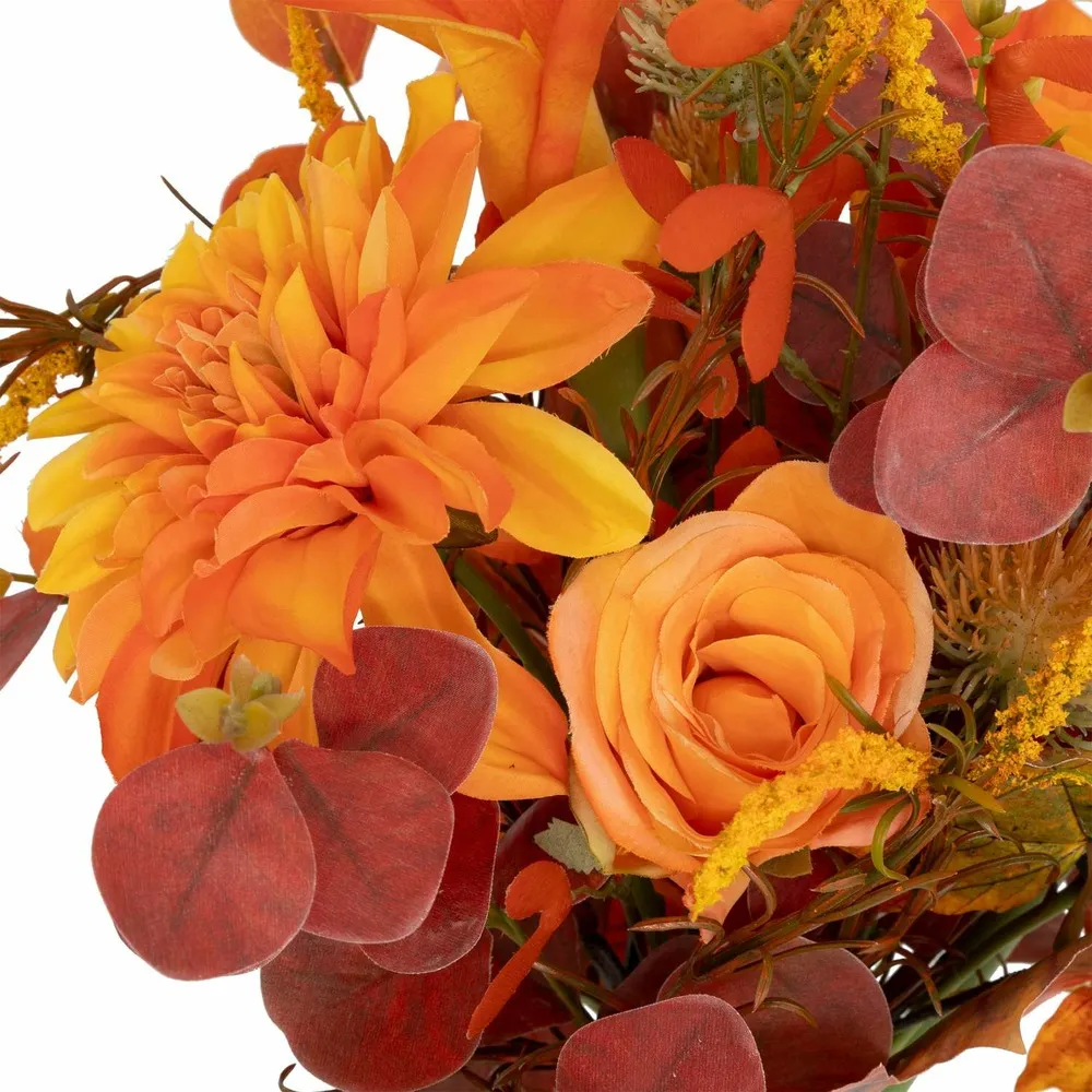Bouquet artificiel automnal - h. 55 cm - orange