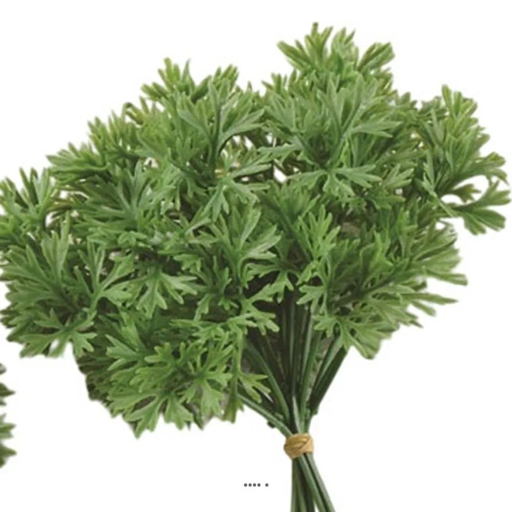 Bouquet de persil artificiel x12 en plastique soufflé h220x50mm