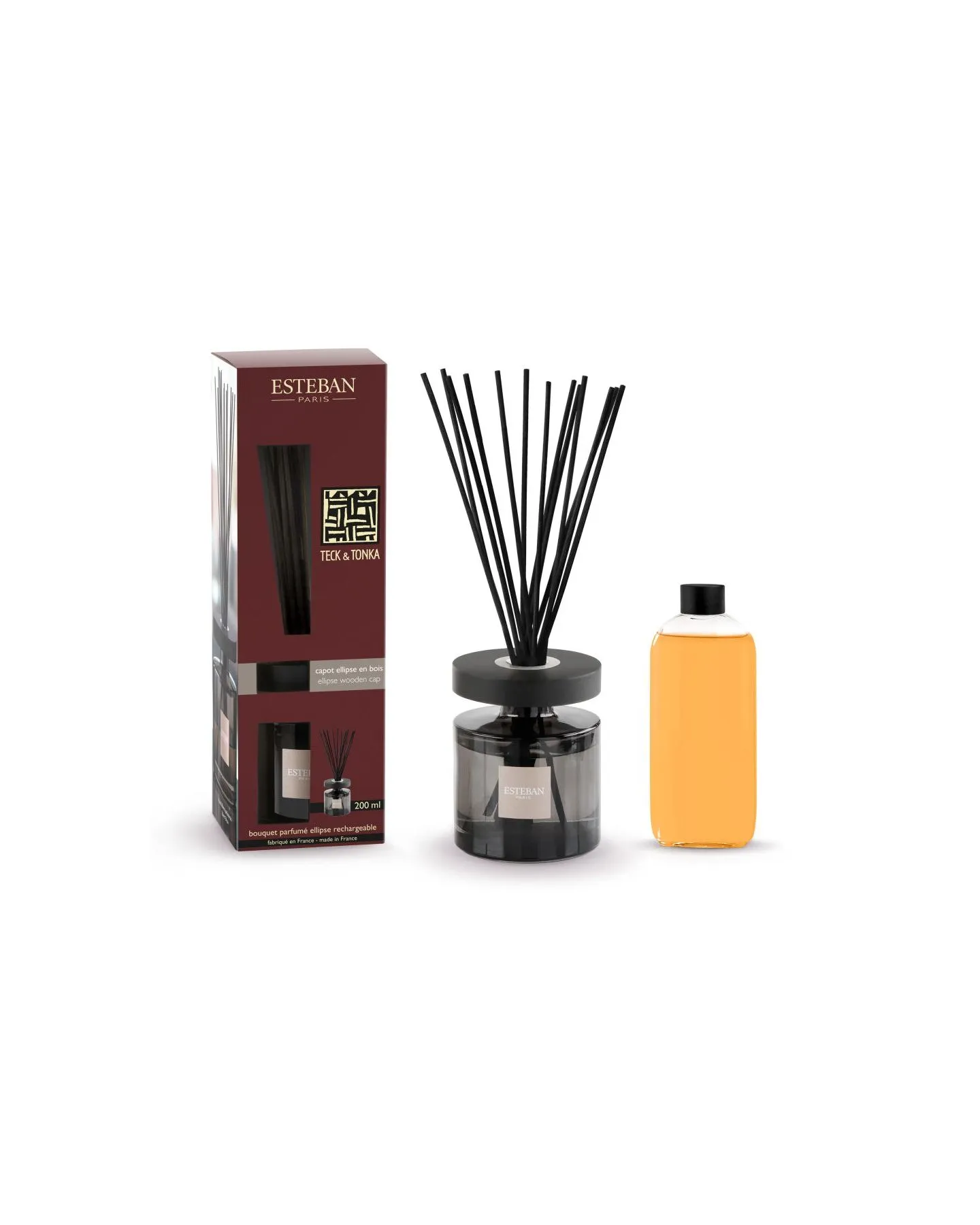 Bouquet Parfume Ellipse Rechargeable 200Ml Teck Et Tonka