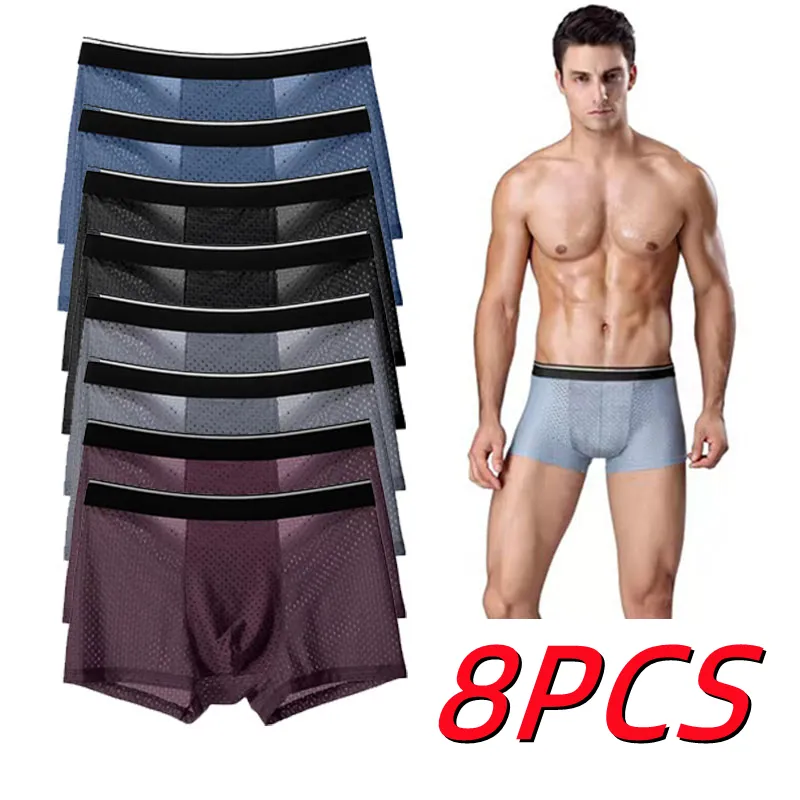 Boxers en coton pour hommes par 8