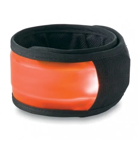 Bracelet Réfléchissant à LED Orange et  Lime à Personnaliser
