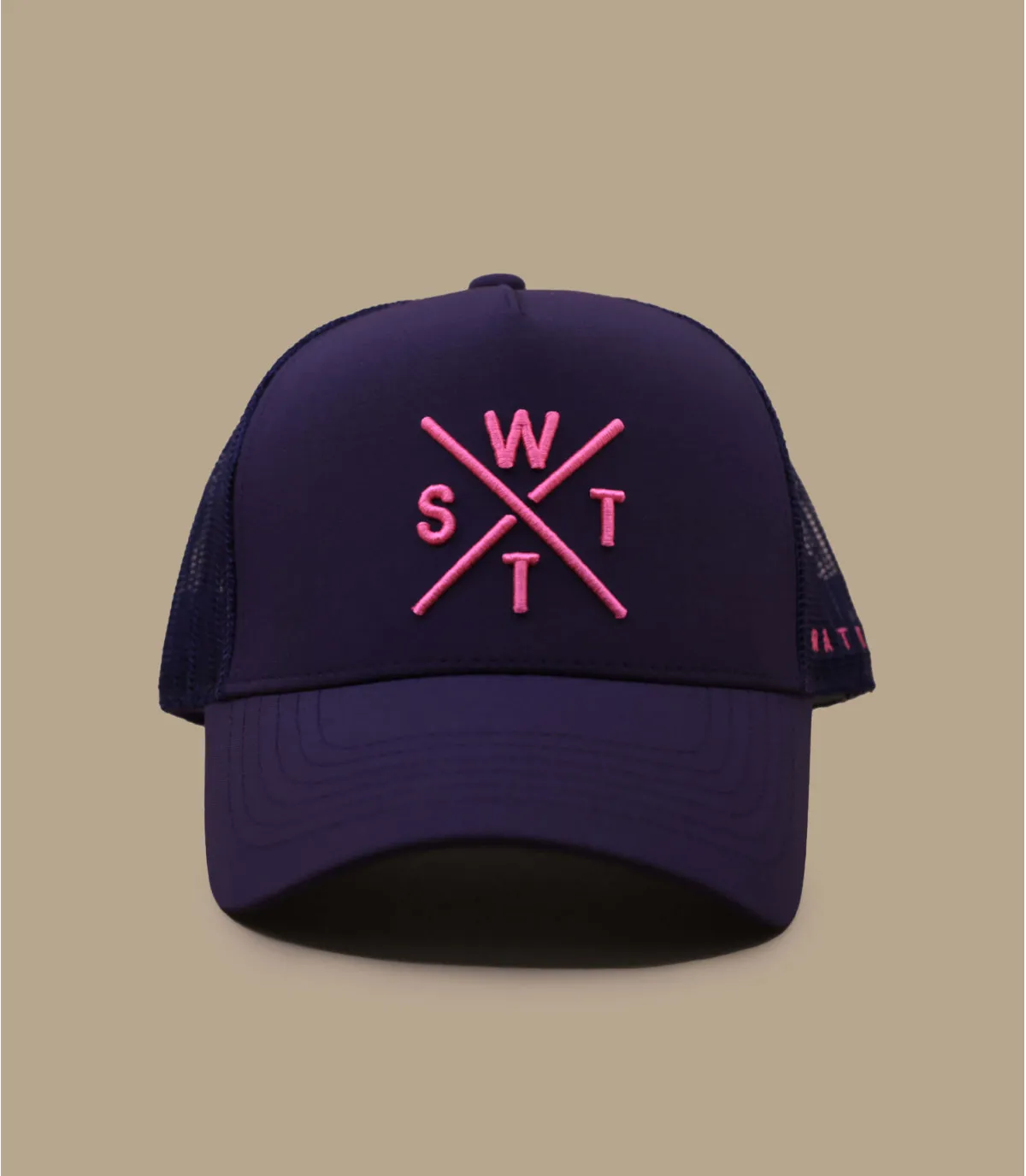 casquette trucker violette - Casquette Tribe violet Watts : Headict