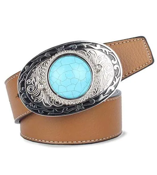 Ceinture Western Avec Turquoise