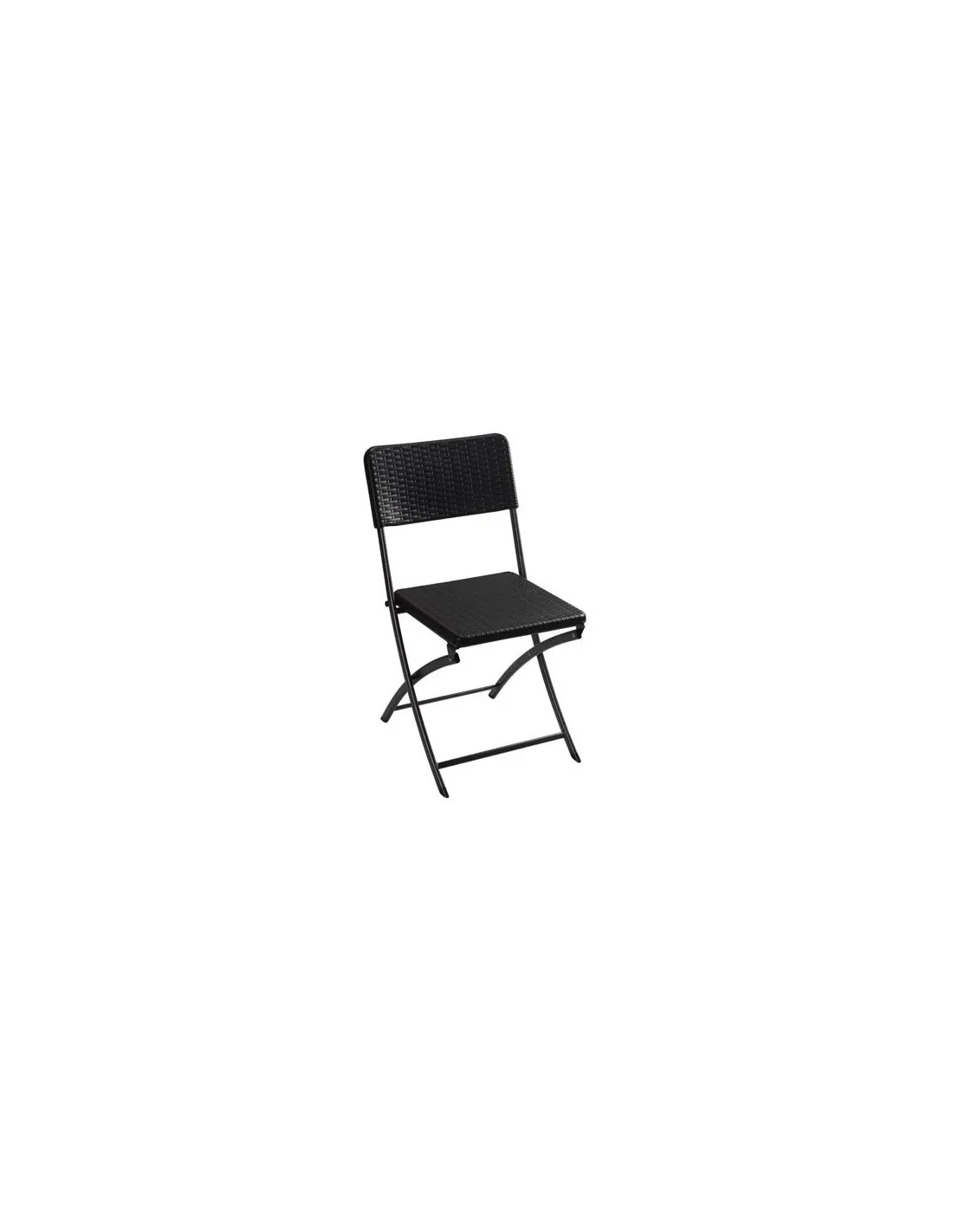 Chaise pliante - imitation rotin - VELLfp165r