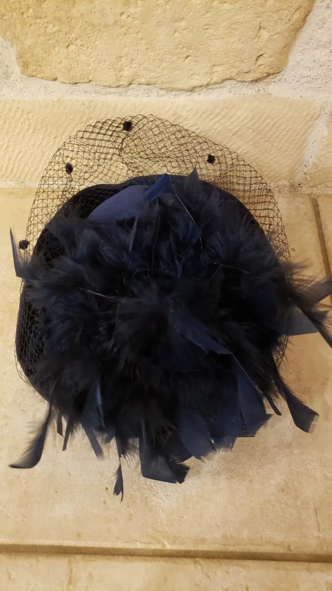 Chapeau bleu "pin up" 