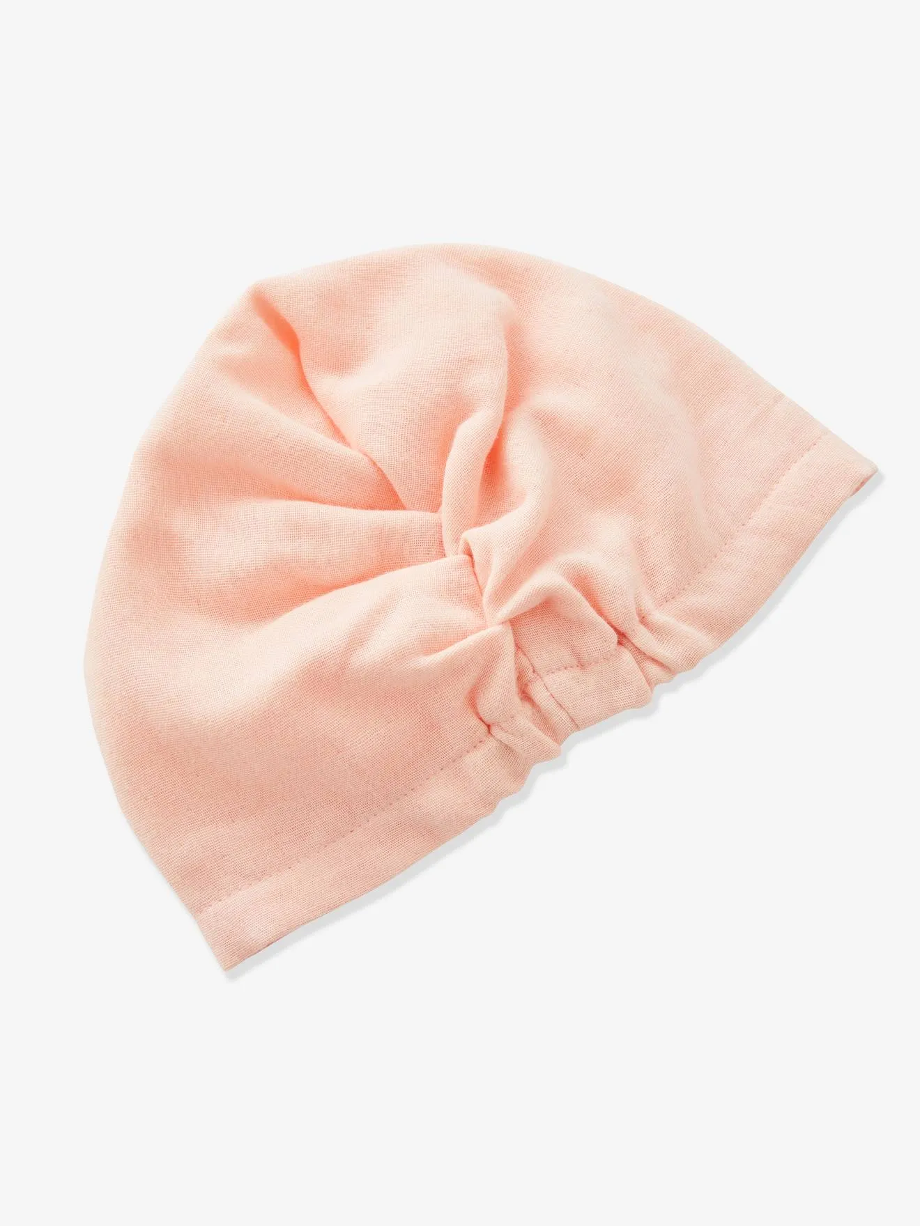 Chapeau façon foulard noué uni bébé fille rose - Vertbaudet