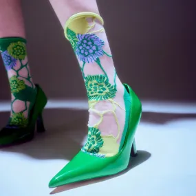 Chaussettes Tulle Green Waterlily
