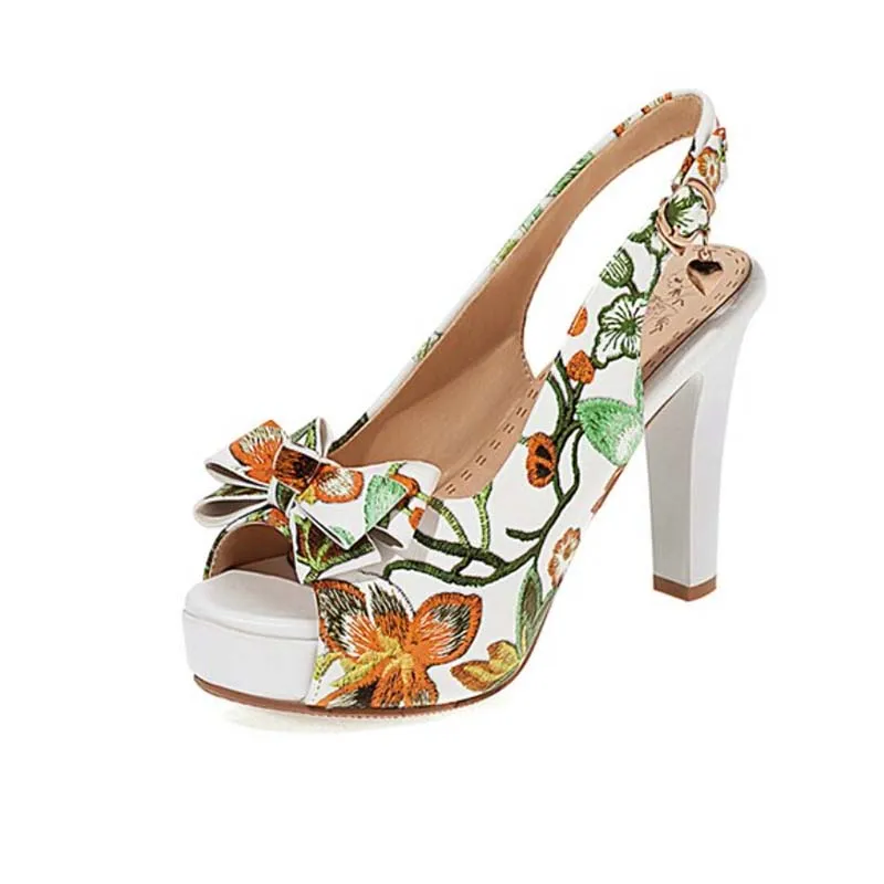 Chaussures d'té Années 20 Pin-Up