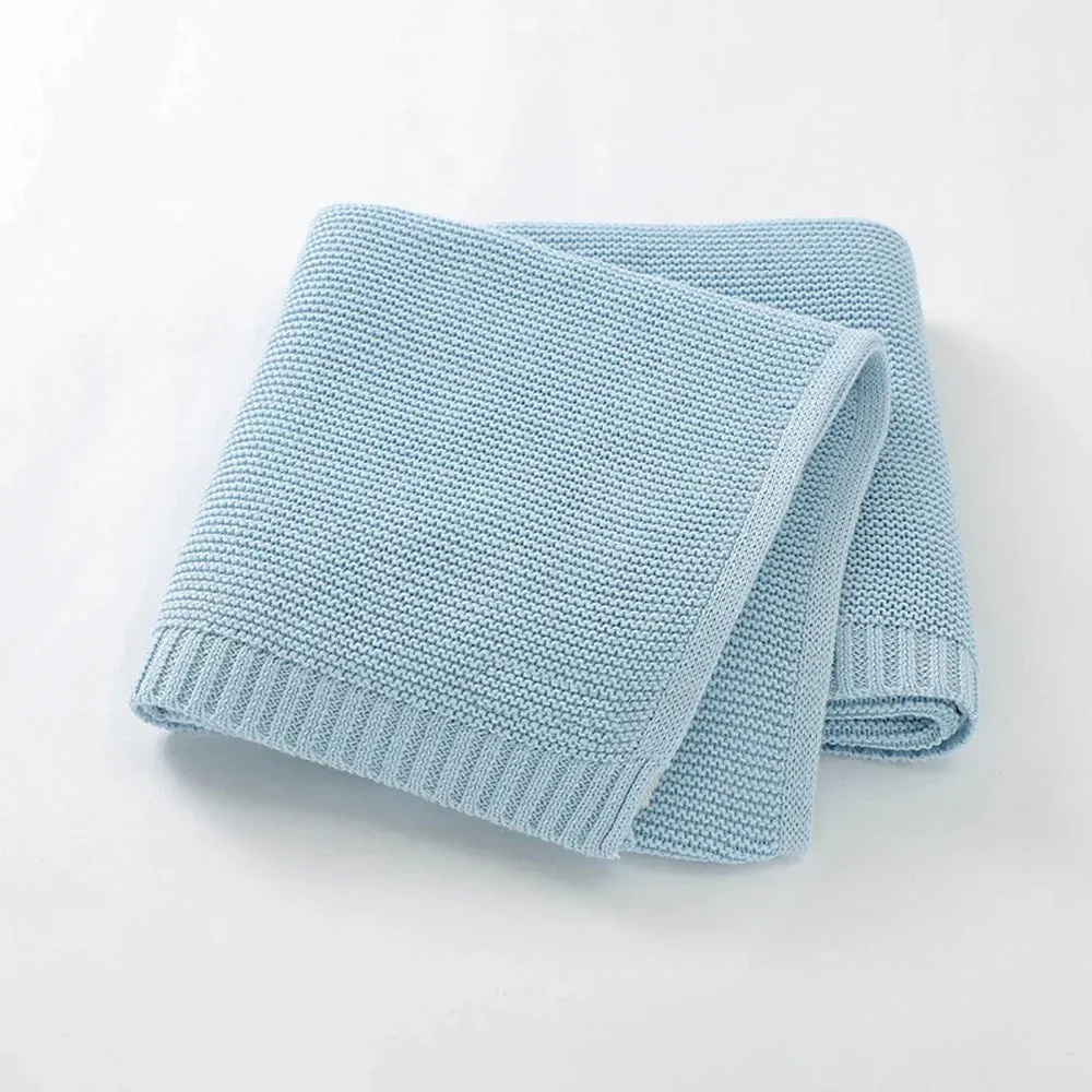 Couverture personnalisable en tricot Baby Blanket  Embroidered