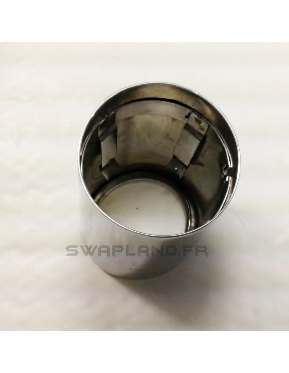 Embout échappement rond chrome 70mm - SWAPLAND -