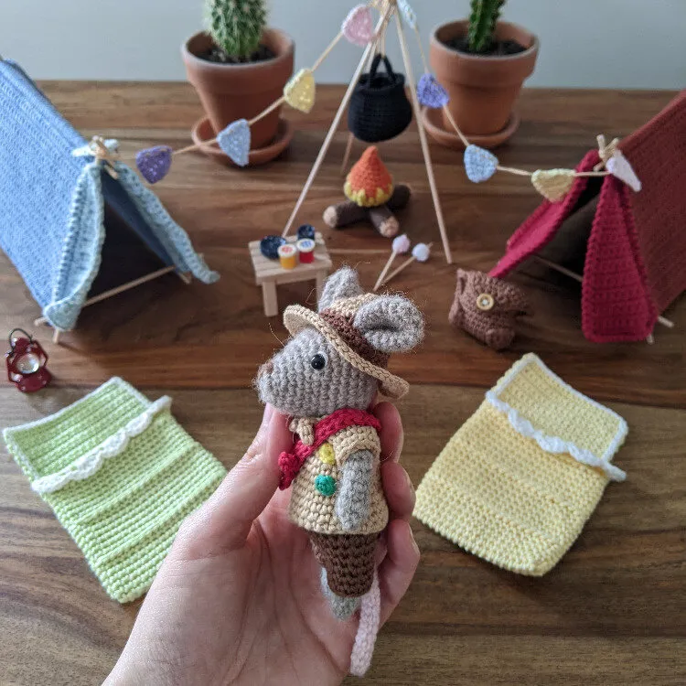 Famille souris : collection camping