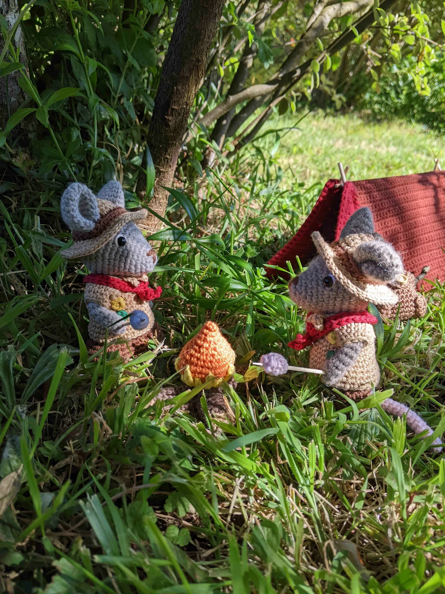 Famille souris : collection camping