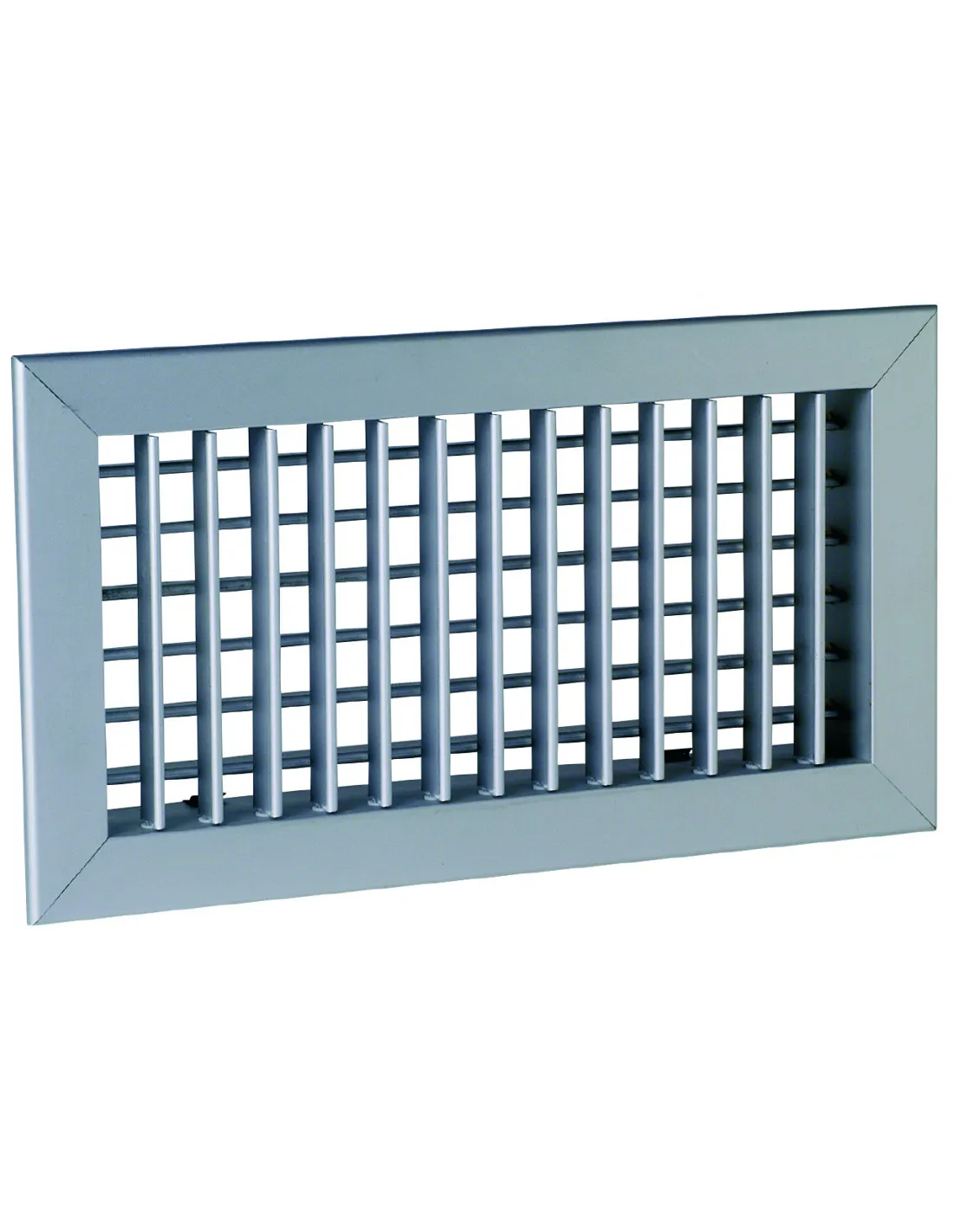 Grille double déflexion de soufflage en alu AC 102D fixation par clips 200x100 ALDES 11050577