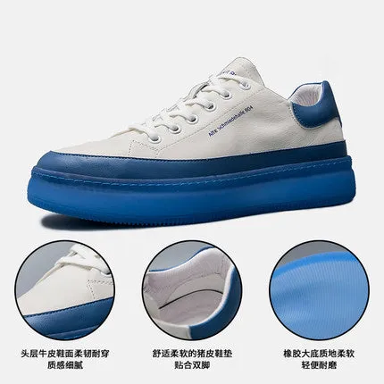 Importé - Chaussure Homme Baskets Décontractées Tendance En Cuir