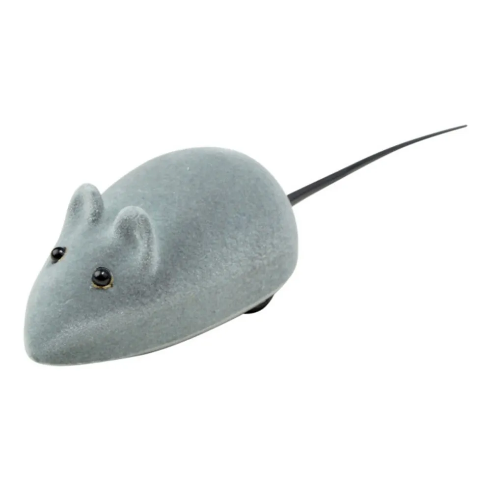 Jouet pour chat "souris mécanique" 18cm gris
