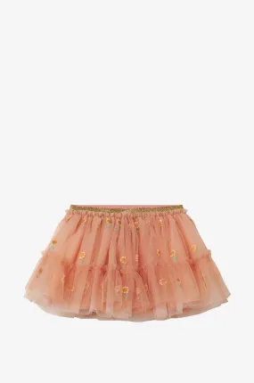 Jupe bébé en tulle brodé Sunflower