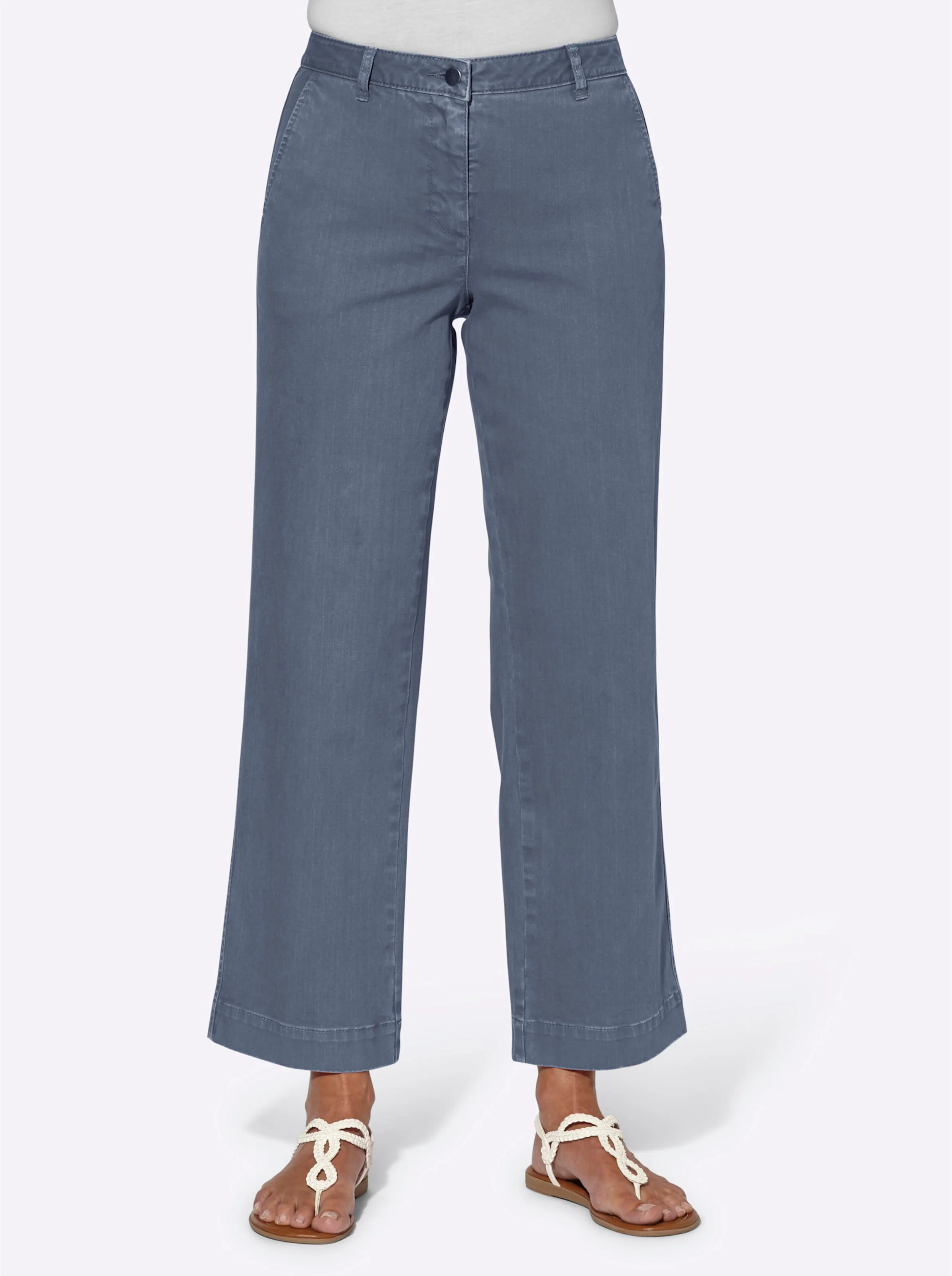 Jupe-culotte avec poches plaquées au dos