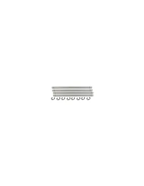 Kit de 4 arbres et 8 clips adaptable pour scarificateur BLUEBIRD. Remplace origine: 5002 - 6500900