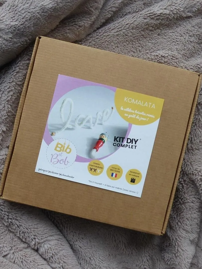 Kit Tricotin de Laine à Personnaliser Box DIY Maman Blanc - Blanc