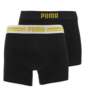 Lot de 2 Boxers Puma coton noir