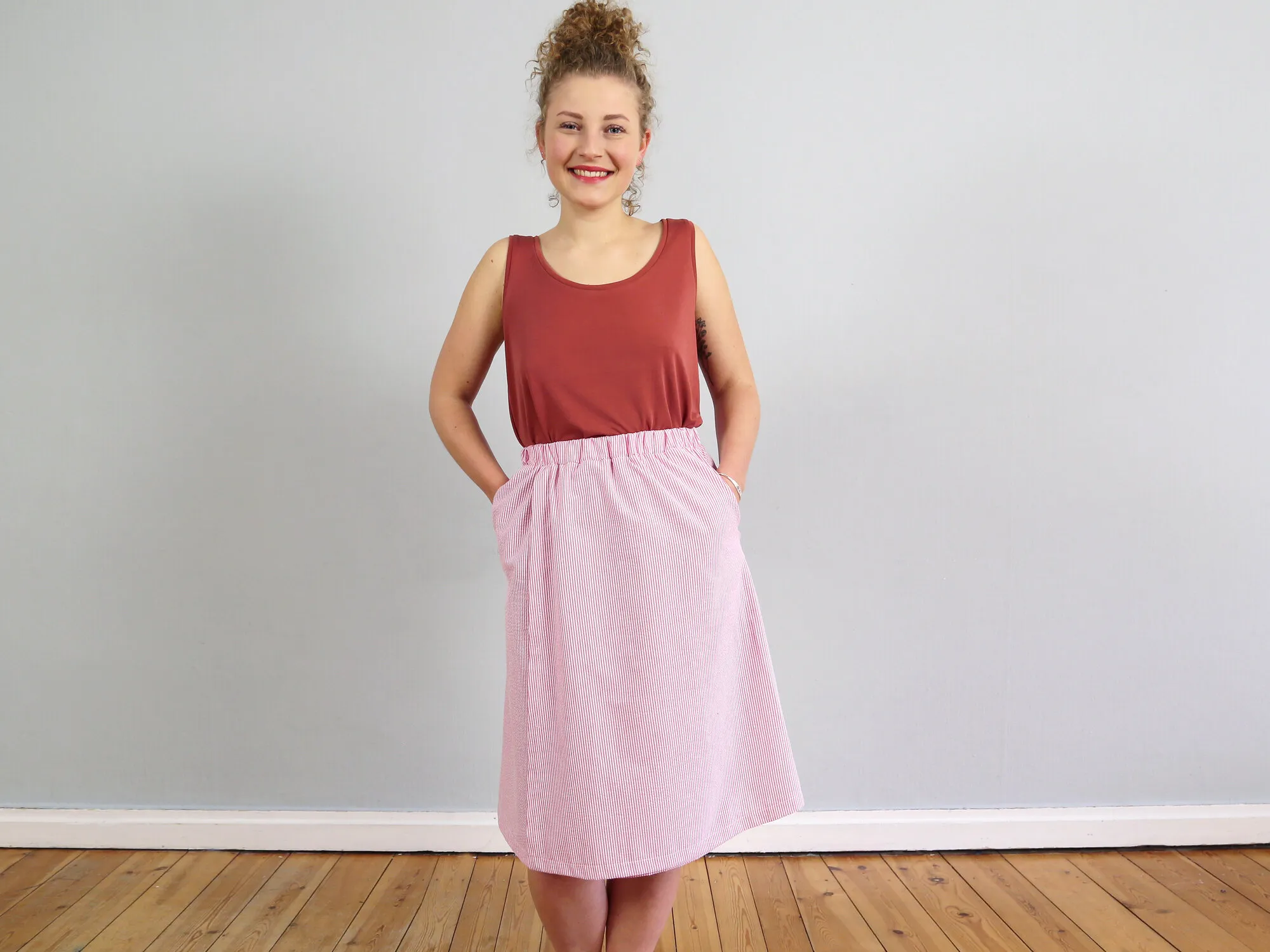 Madame GINA - Jupe façon cache-cœur XS – XL
