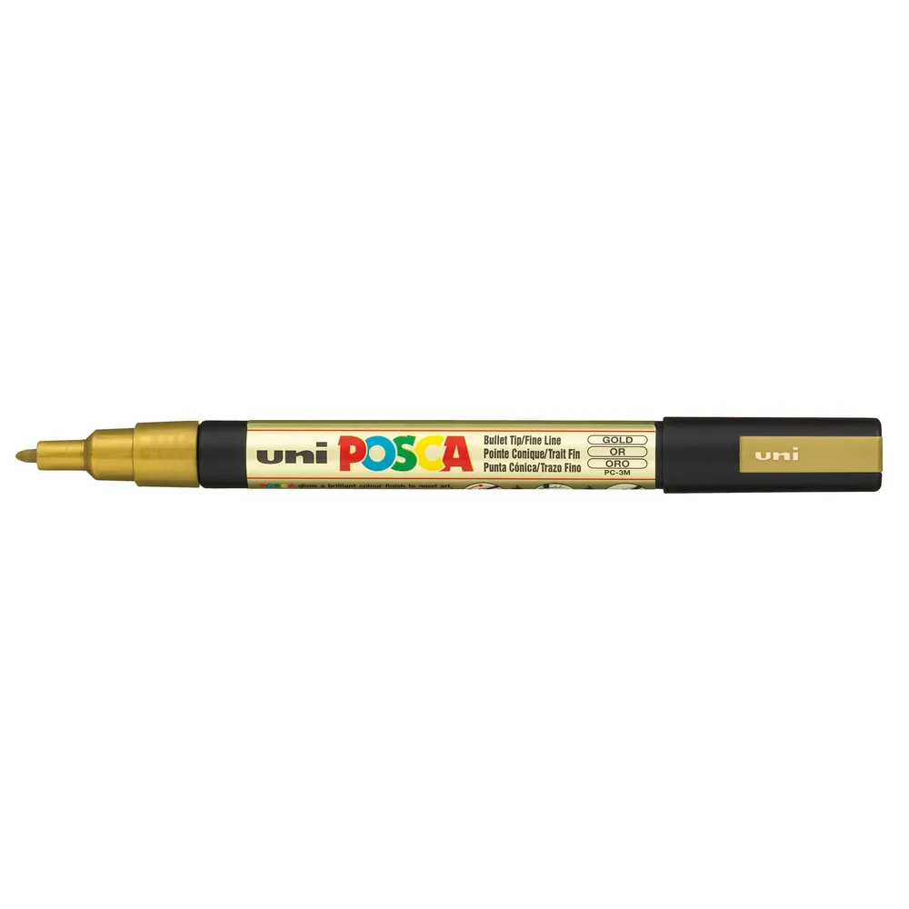 Marqueur peinture pointe fine conique Or