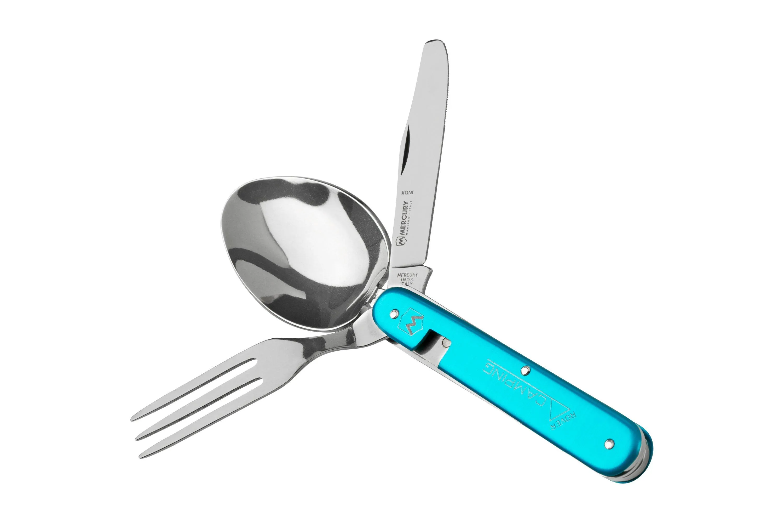 Mercury Rover 992-3ATDFC Turquoise Aluminum, couverts de camping