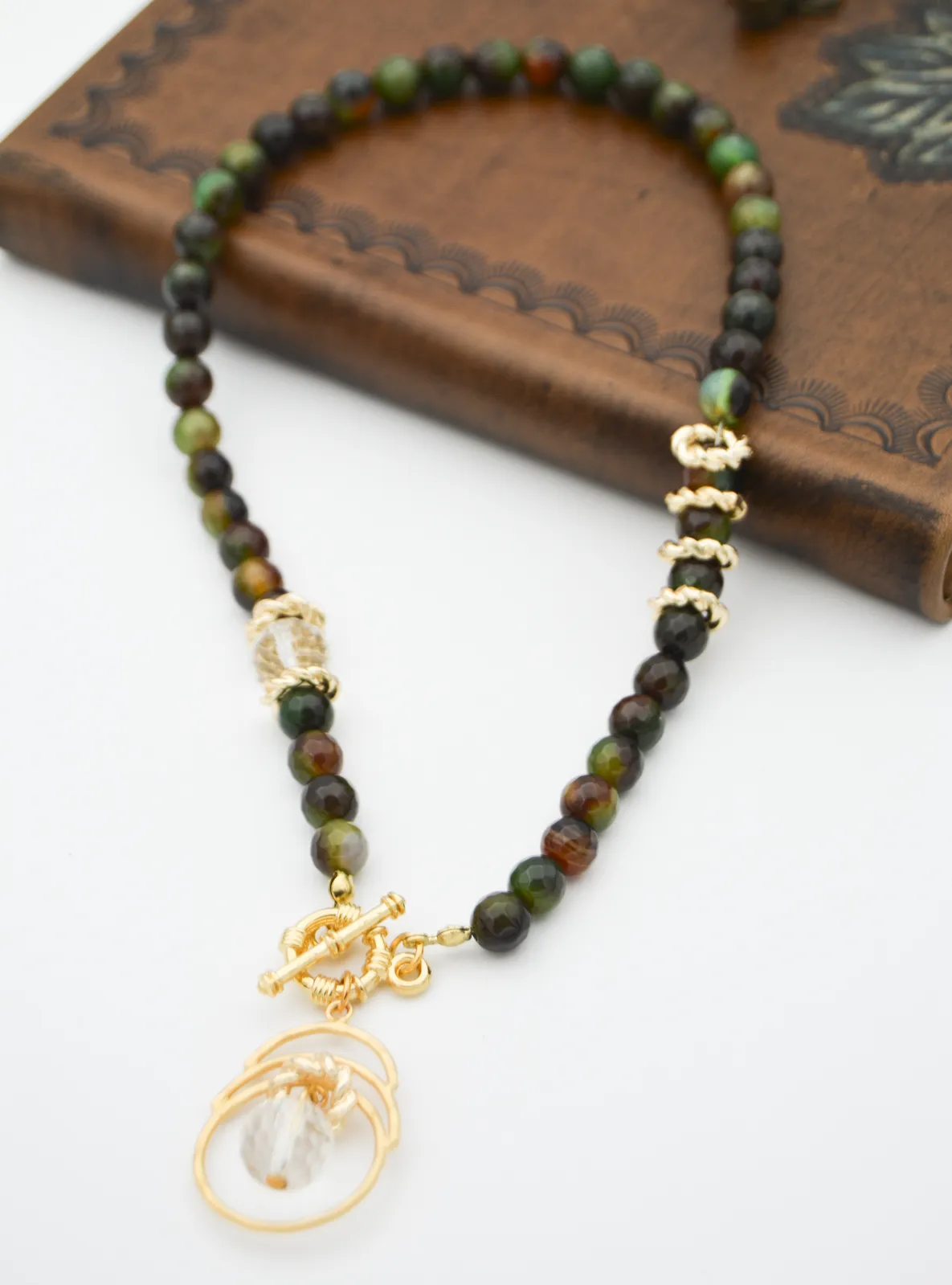 Multi - Green - Necklace