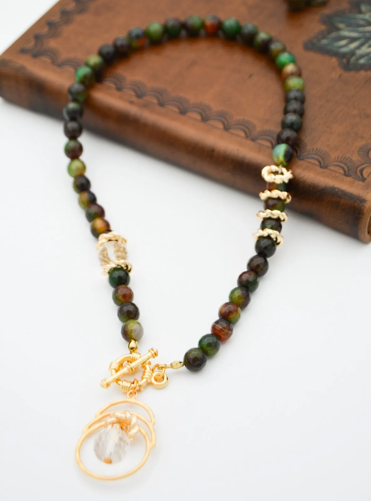 Multi - Green - Necklace