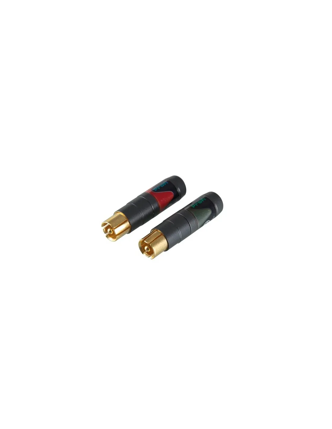 Neutrik - cinch (paire), doré, broche massive, pour cable de 3 - 7.3mm-Neutrik - cinch (paire), doré, broche massive, pour c,ble
