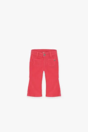 Pantalon bébé évasé à poches plaquées