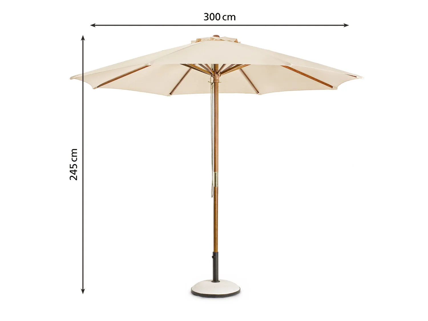 Parasol Syros rond ⋆ Lehner Versand