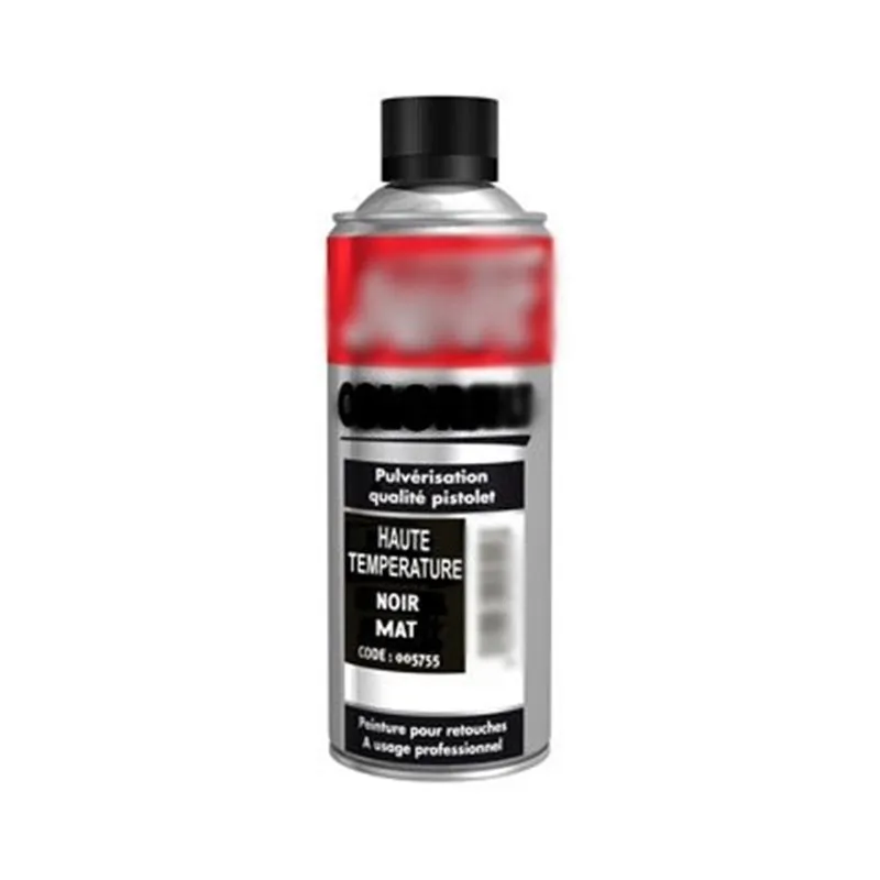 Peinture mate noir haute température 