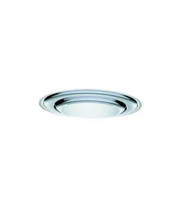Plateau inox rond creux avec goujon