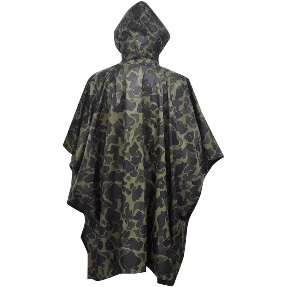 Poncho de pluie imperméable pour camping/randonnée camouflage