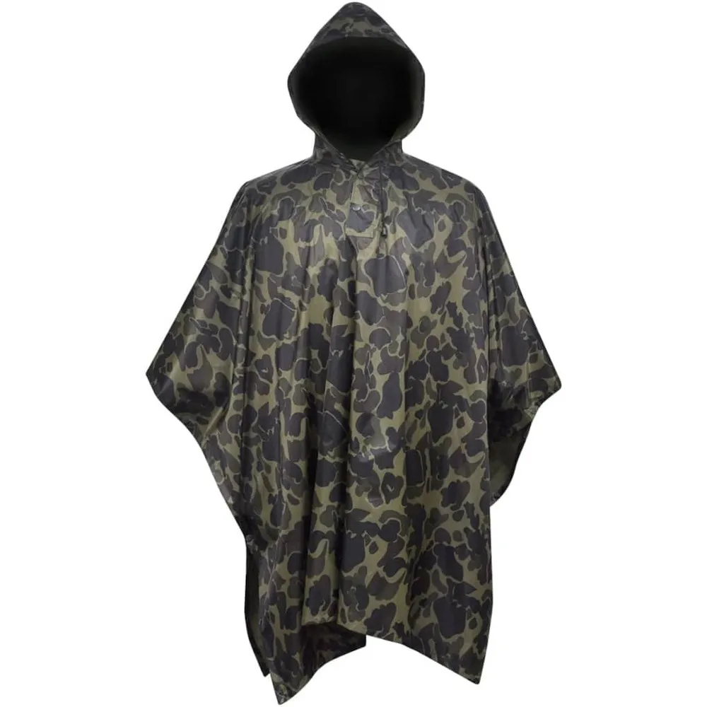 Poncho de pluie imperméable pour camping/randonnée camouflage