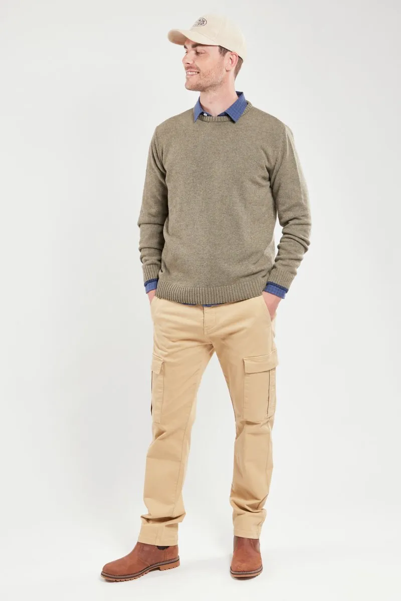 Pull col rond - laine