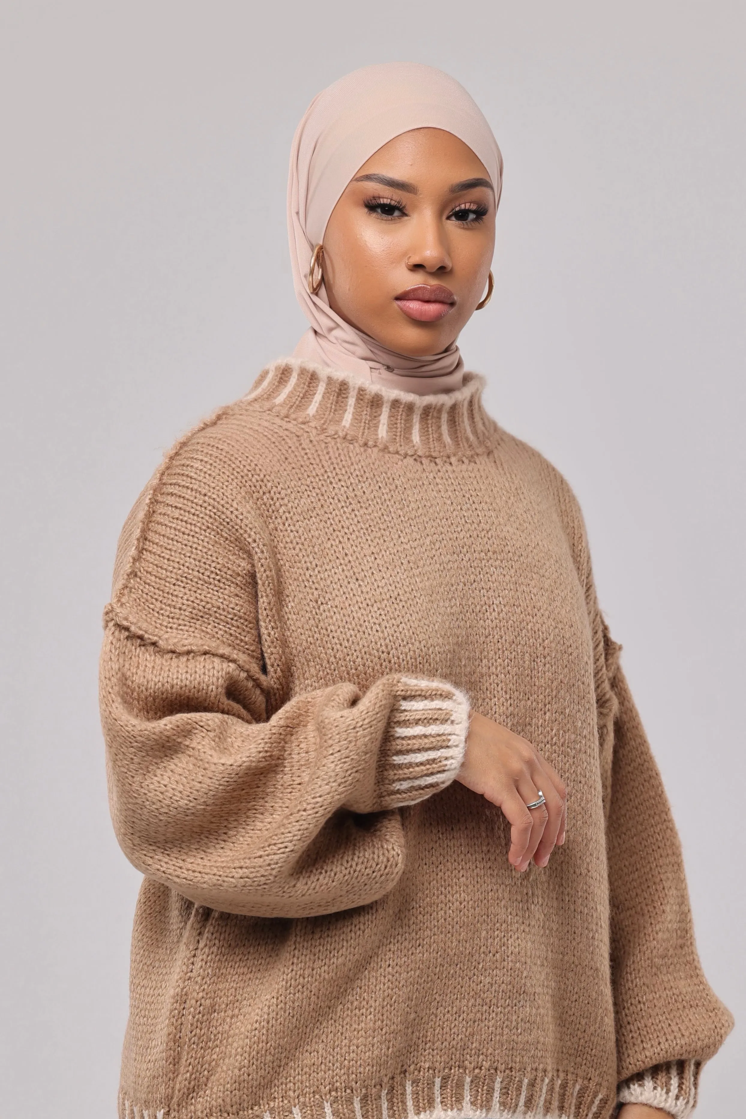 PULL COL ROND TORSAD