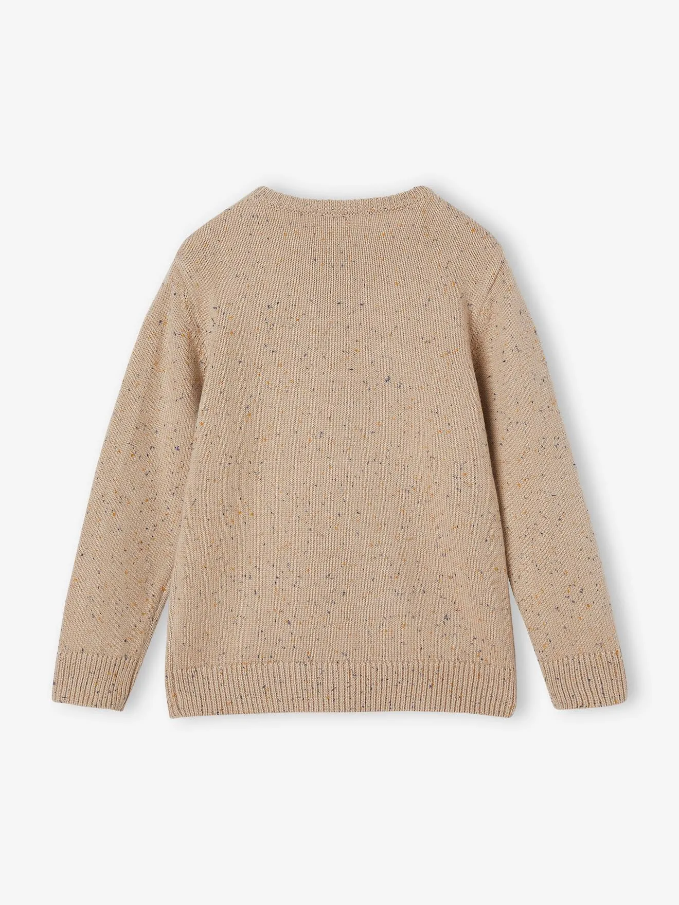 Pull maille moulinée garçon sable - Vertbaudet