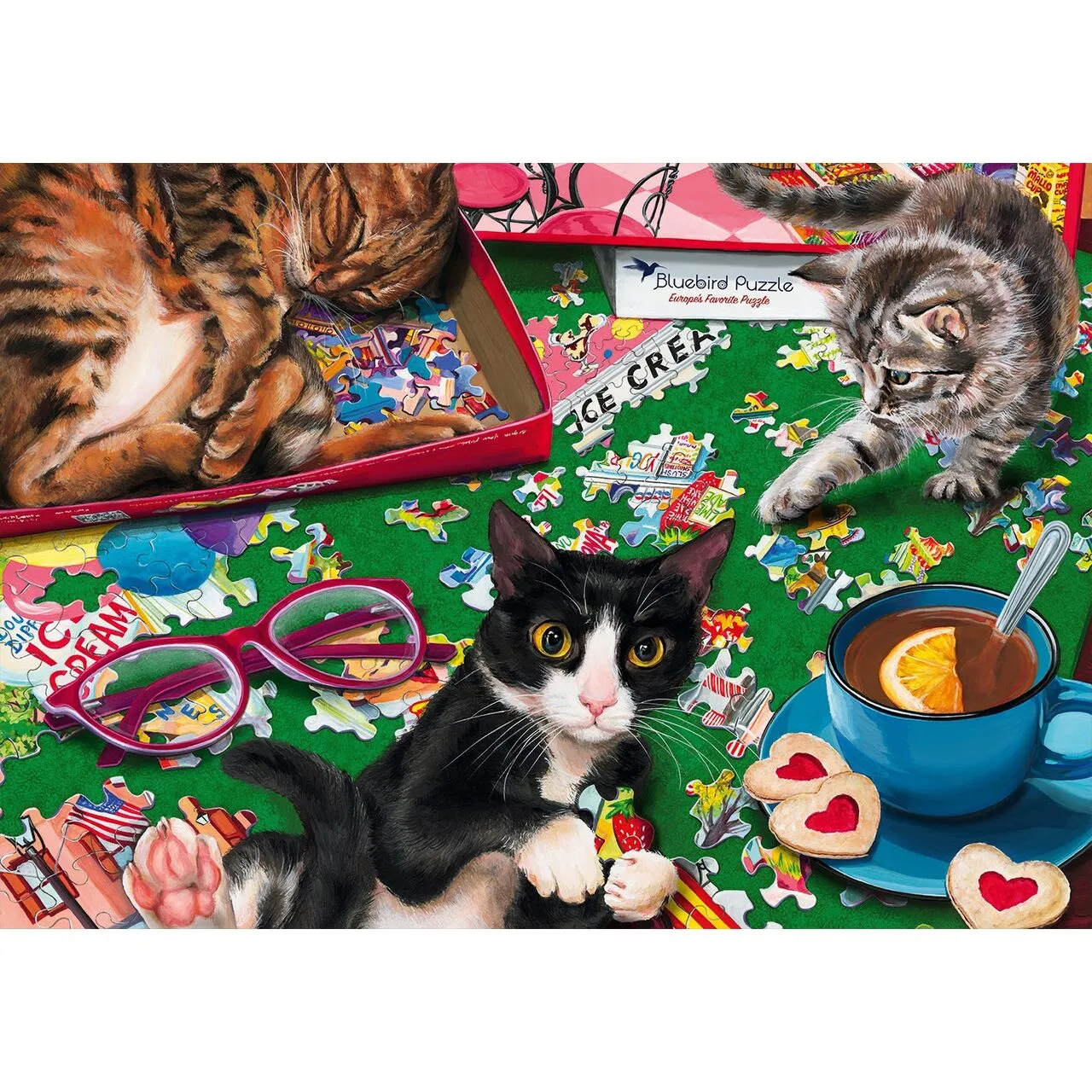 Puzzle 1000 pièces Bluebird - Puzzle Chats
