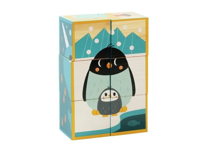 PUZZLE 6 CUBES Animaux