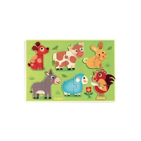 Puzzle Coucou | Cow - Djeco