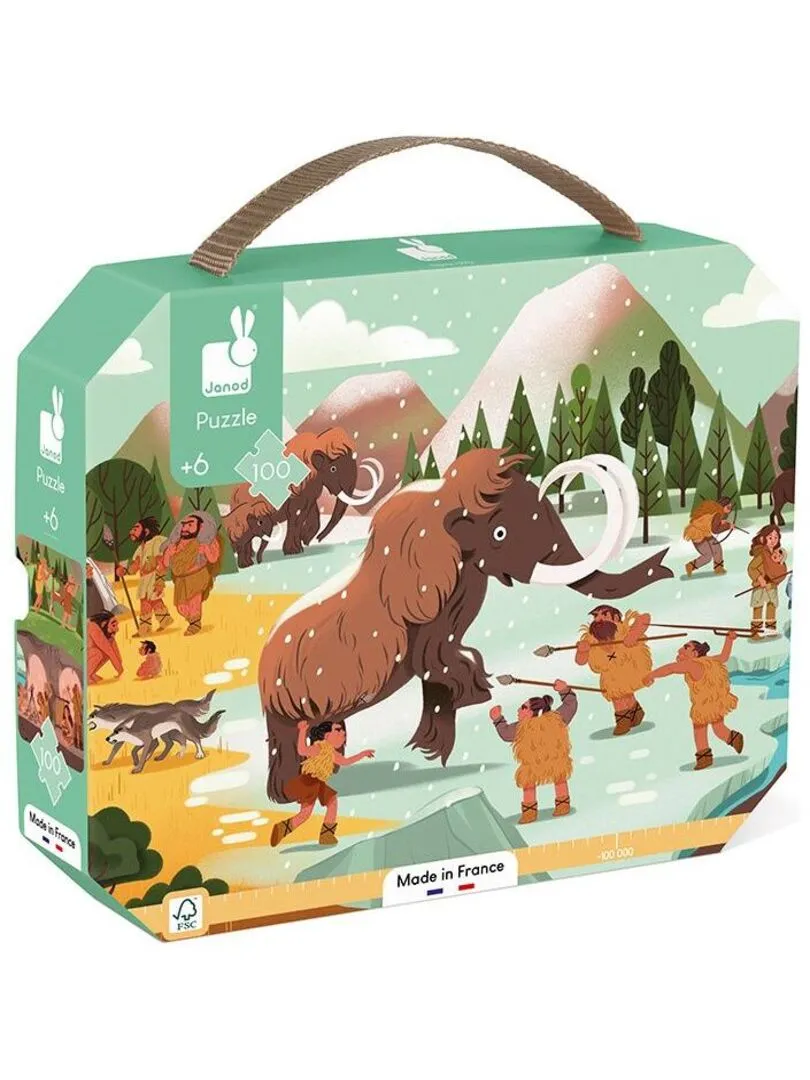 Puzzle frise prehistoire - 100 pcs - N/A