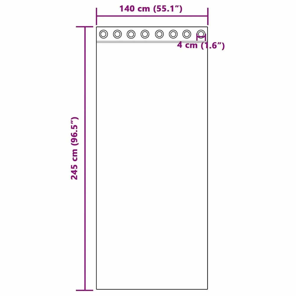 Rideaux en voile avec œillets 2 pcs sable